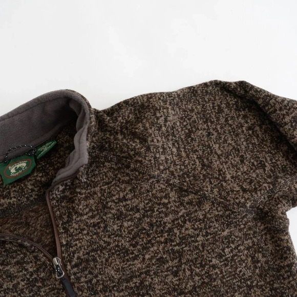 Vintage Stillwater  Supply Co. Brown Half Zip Sweater Size XL - Picture 12 of 13
